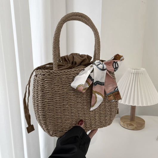 Bolso Cuadrado Tejido Portátil para Mujer - Diseño Minimalista - Image 12