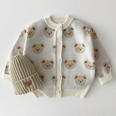 Suéter Abrigo Infantil Osito Adorable Cuello Redondo - Image 8