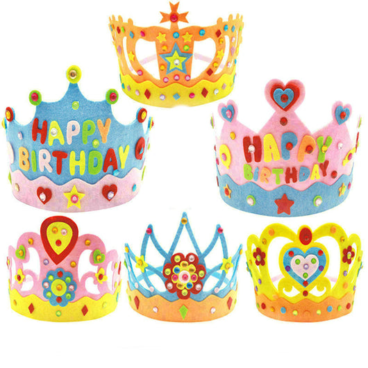 Corona de Diamantes No Tejida para Manualidades en Familia - Image 17