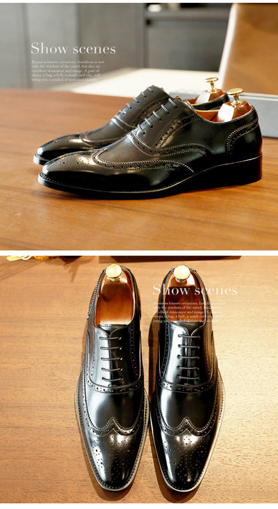 Zapatos Formales de Cuero para Hombre Punta Afilada Estilo Coreano Británico - Image 6