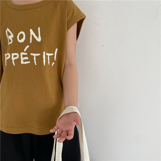 Chaleco Infantil Estampado con Letras - Top Suelto y Cómodo para Niños y Niñas - Image 17