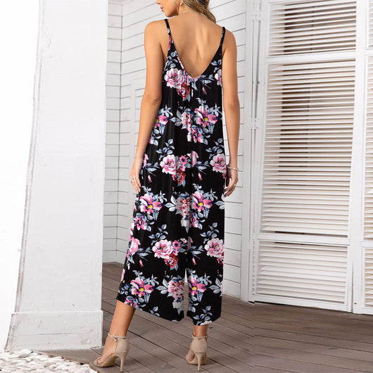 Jumpsuit Elegante sin Mangas con Pantalón Ancho - Image 9