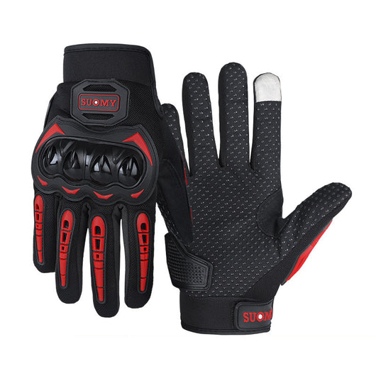 Guantes de Motocicleta con Protección de Cáscara de Piel de Oveja para Hombre - Image 11