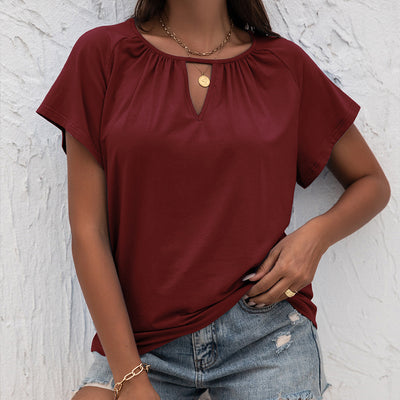 Blusa Suelta de Cuello Redondo con Detalles Calados - Image 8