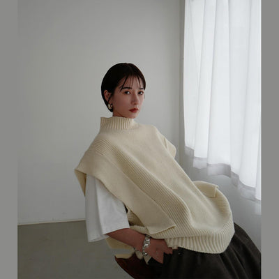 Chaleco Tejido Retro Matsumoto Huina para Mujer - Image 2
