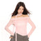 Blusa Elegante Hombros Descubiertos con Pliegues y Pañoleta