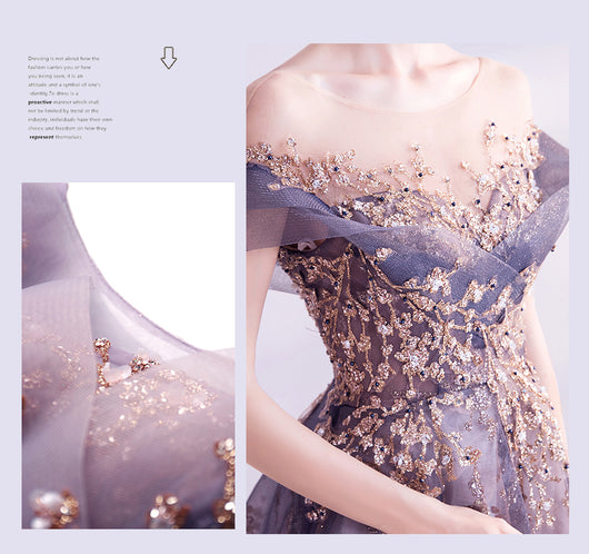 Vestido de Noche Púrpura Aura Queen - Elegancia para Eventos Especiales - Image 3