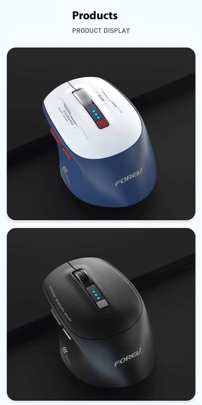 Ratón Inalámbrico Dual Bluetooth con Carga Inalámbrica para Oficina y Laptop - Image 10