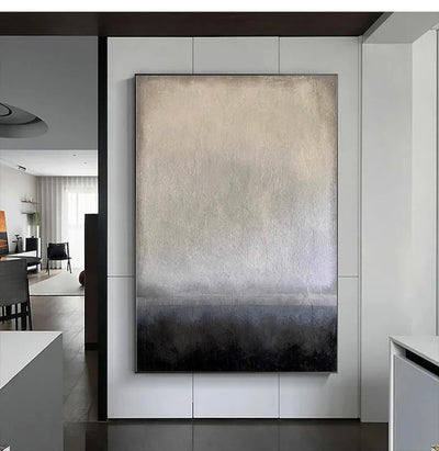 Cuadro Abstracto Wabi-Sabi Óleo Sobre Lienzo Decoración Moderna Sin Marco - Image 10