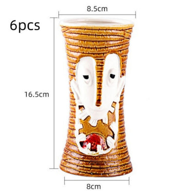 Taza Calavera Pirata Cerámica Estilo Tiki Hawaii para Cócteles - Image 18