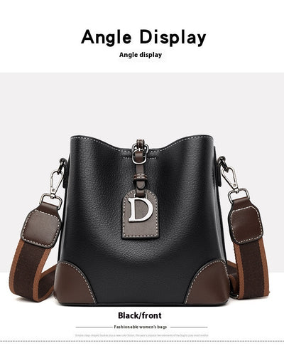 Bolso de Cuero Retro Estilo Bucket - Bandolera Suave y Versátil - Image 16