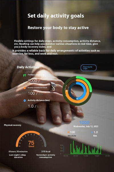 Anillo Inteligente de Titanio para Salud y Deportes - Resistente al Agua - Image 15