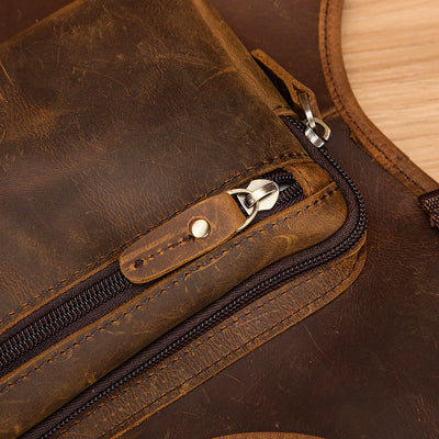 Bolsa de Pecho Vintage en Cuero Genuino para Hombre - Estilo Outdoor - Image 14