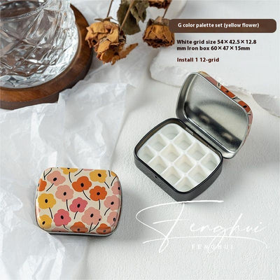 Paleta de Manicura Acuarela Portátil 24 Colores en Caja de Metal - Image 12