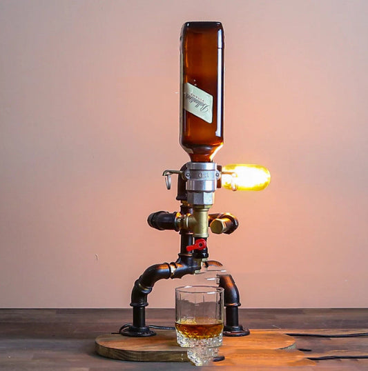 Dispensador Decorativo con Luz LED y Grifo Funcional