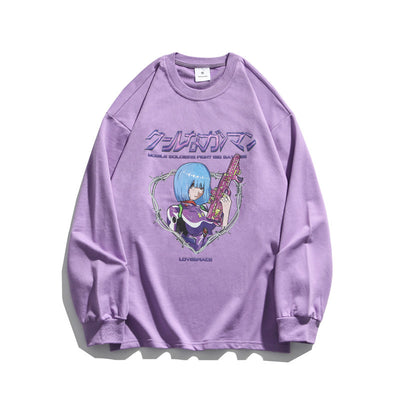 Playera Anime Pareja Manga Larga Unisex Suelta y Cómoda - Image 8