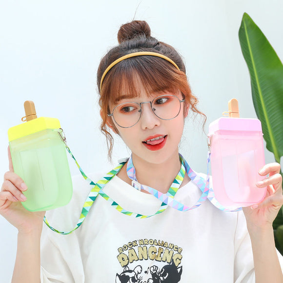 Vaso Infantil de Verano con Popote Portátil