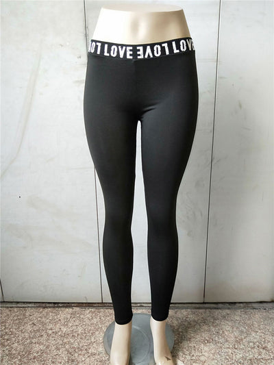 Pantalones de Yoga con Cintura Elástica LOVE - Image 5