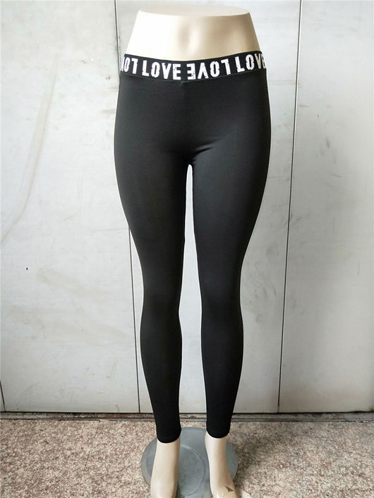 Pantalones de Yoga con Cintura Elástica LOVE - Image 5