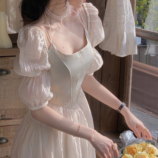 Vestido Blanco Diseño Exclusivo Fairy Gentle Style - Image 11