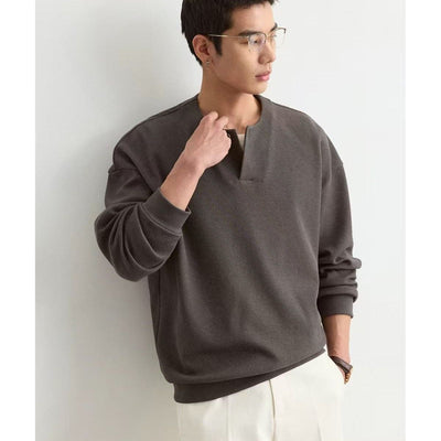 Sudadera Cuello Redondo Ligera para Hombre Talla Grande - Image 6