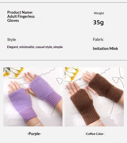 Guantes Térmicos de Punto con Dedos Libres y Forro Suave - Image 19