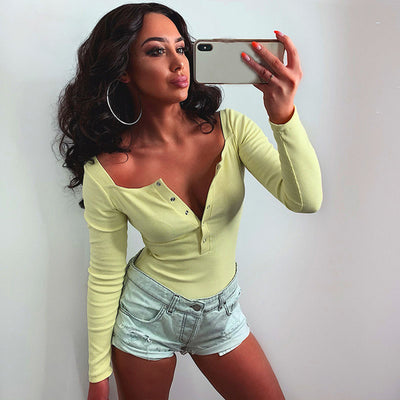 Blusa Casual Ajustada con Botones de Manga Larga para Otoño - Image 9