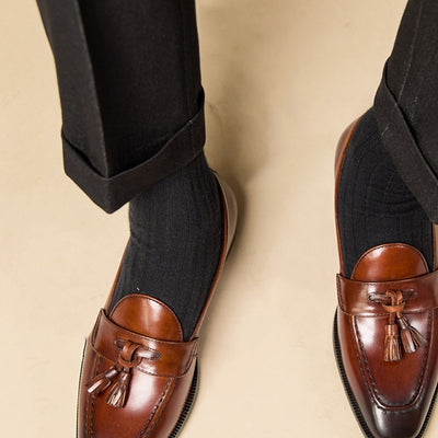Mocasines Ejecutivos con Borlas - Estilo Europeo y Americano