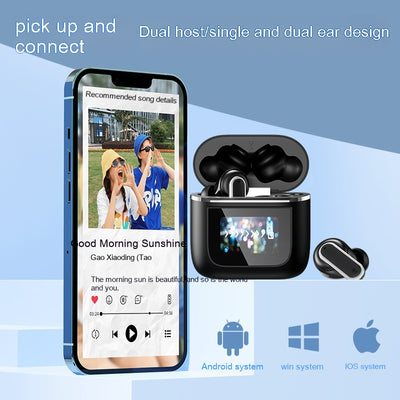 Auriculares Bluetooth con Pantalla Táctil Inteligente - Batería Extendida y Cancelación de Ruido - Image 3