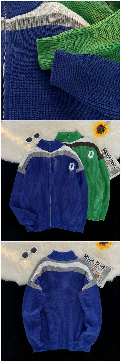 Cardigan con Cuello de Pie y Cierre de Cremallera - Image 12