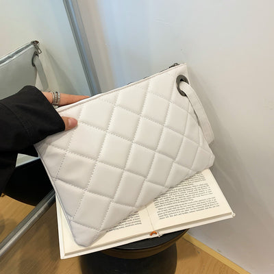 Bolso Cuadrado Textura Diamante Estilo Oeste Minimalista - Image 7