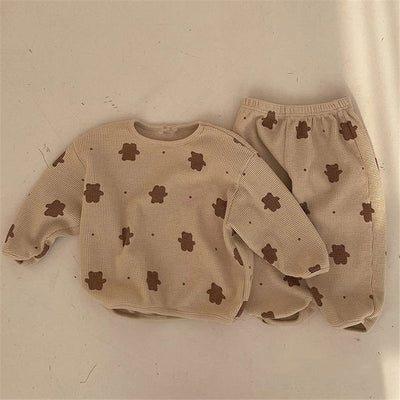Pijama Infantil Estampado Osito Cuello Redondo Manga Larga - Image 3