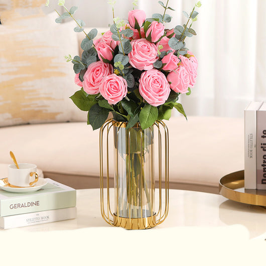 Jarrón Decorativo de Lujo con Flores Secas Simuladas para Sala de Estar - Image 8