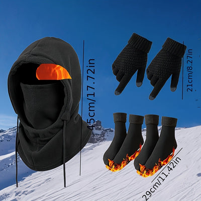 Conjunto Completo Abrigador: Gorro, Guantes y Calcetines Invierno - Image 4