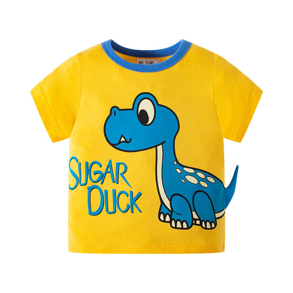 Playera Dinosaurio 3D para Niños - Diseño Coreano Verano - Image 5