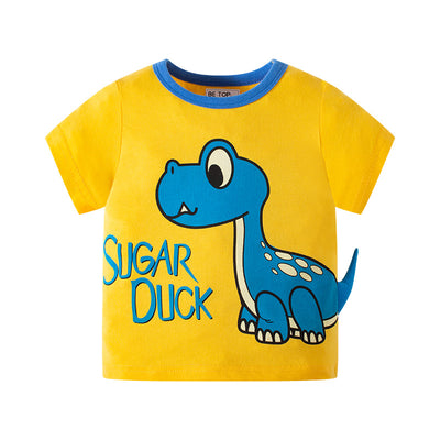 Playera Dinosaurio 3D para Niños - Diseño Coreano Verano - Image 5