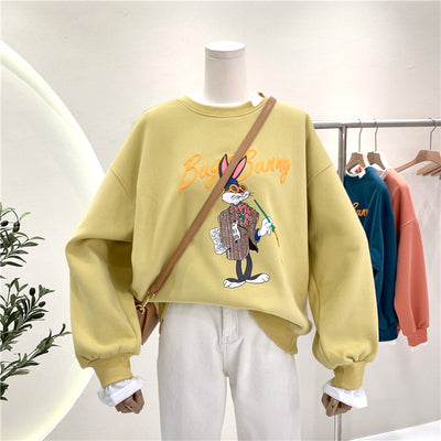 Suéter Estampado con Efecto Dos Piezas y Costuras Decorativas - Image 2