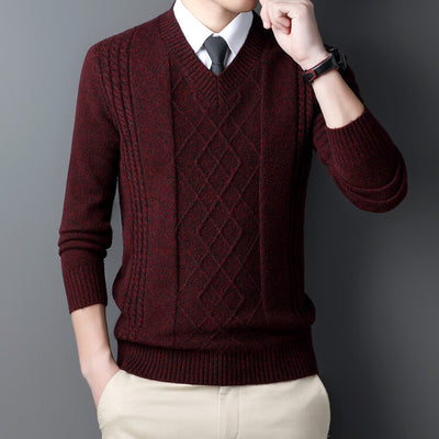 Suéter Casual para Hombre con Cuello Tipo Polo - Pullover de Punto - Image 4