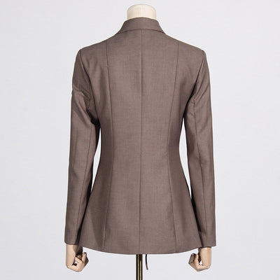 Blazer Asimétrico con Escote V y Detalles Calados - Image 5