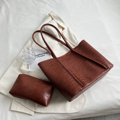 Bolso Tote Estilo Western de Cuero Suave con Textura Avanzada - Gran Capacidad - Image 4