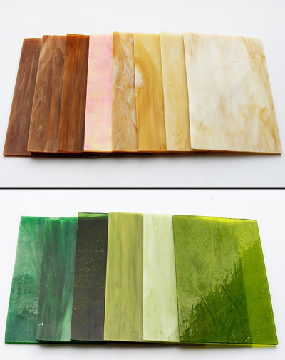 Fragmentos de Mural de Mica Vidrio Coloreado Transparente Hecho a Mano - Image 18