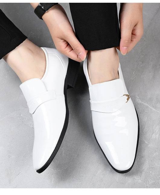 Zapatos Casuales de Cuero para Hombre Estilo Británico Clásico con Punta Afilada - Image 18