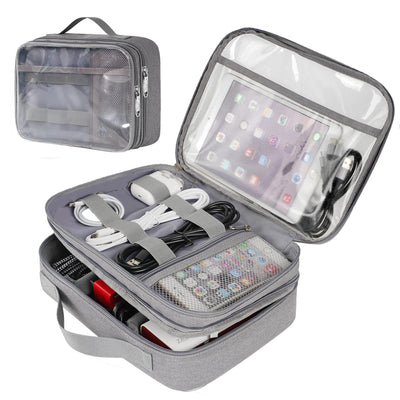 Bolsa Organizadora Dual para Cables, Cargadores y Accesorios Electrónicos - Image 31