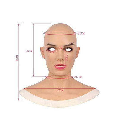 Máscara Calva de Látex Premium para Disfraz de Halloween - Image 5