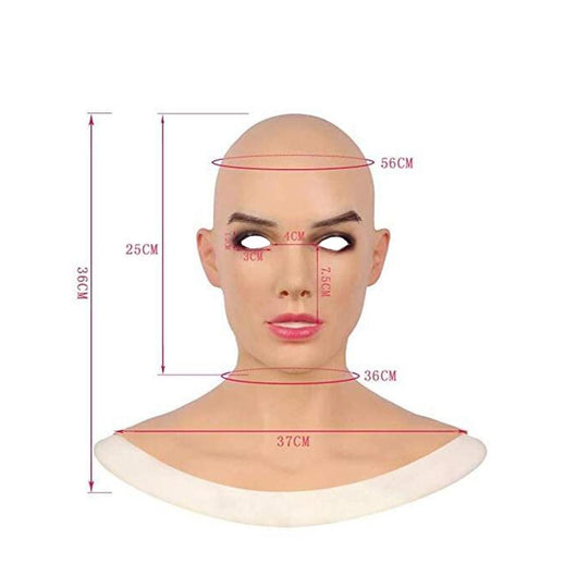 Máscara Calva de Látex Premium para Disfraz de Halloween - Image 5