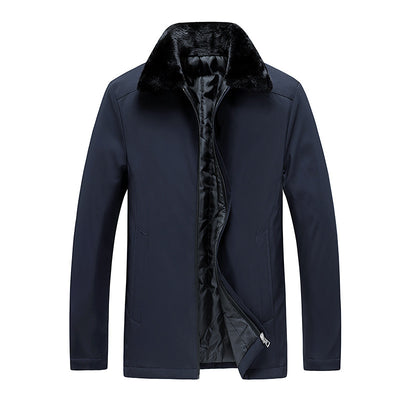 Abrigo Acolchado de Algodón con Cuello de Pelaje Cálido - Image 12
