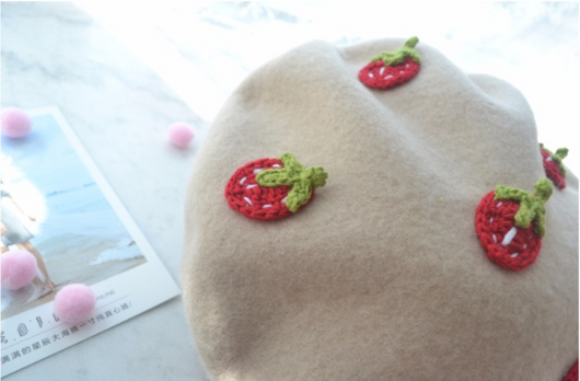 Boina Fresa Coreana Versátil para Mujer - Image 13
