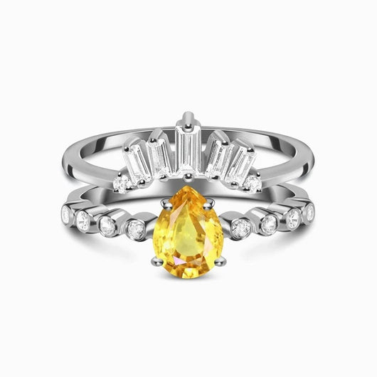 Anillo de Fluorita Doble Diseño Exclusivo para Mujer - Image 3
