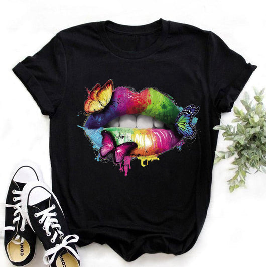 Playera Gesto de Silencio con Labios - Manga Corta - Image 12