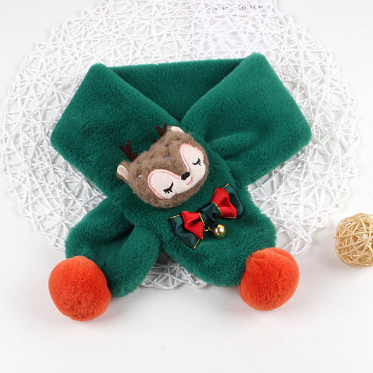 Babero Navideño Infantil con Pelaje Sintético de Conejo - Diseño Cartoon Unisex - Image 8